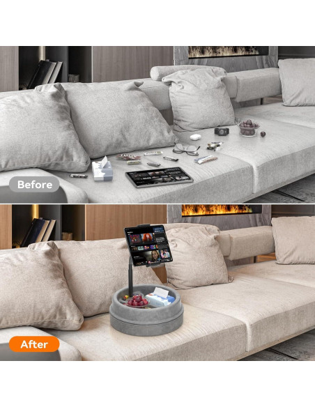 Soporte de Almohada para Tableta KDD con Bandeja y Ajuste 360