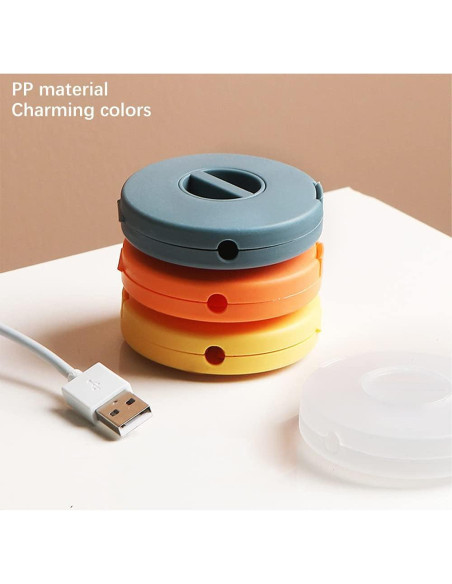 Organizador de Cables Retráctil SITAKE 4 Piezas 6.3x1.7cm