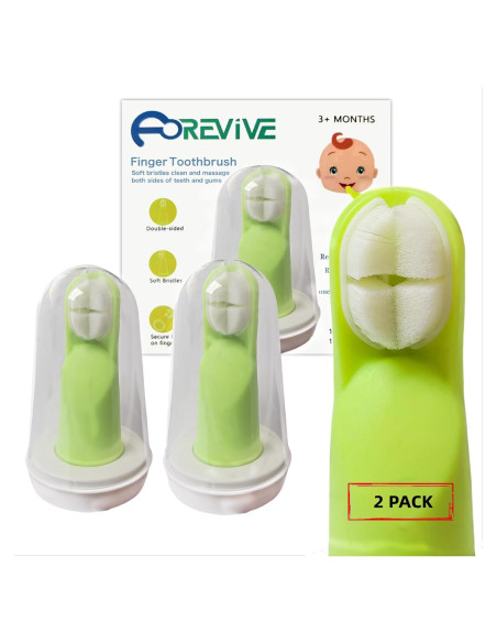 Cepillo de Dientes para Bebés FOREVIVE Verde con Estuche Cepillo de Dientes para Bebés FOREVIVE Verde con Estuche