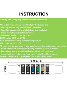 Tiras de Temperatura YLINKM Multipropósito 20 Pcs 2