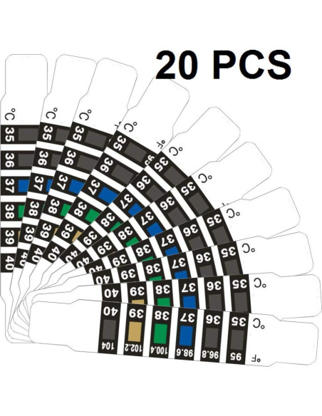 Tiras de Temperatura YLINKM Multipropósito 20 Pcs Tiras de Temperatura YLINKM Multipropósito 20 Pcs
