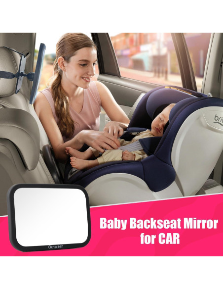 Espejo de Coche para Bebé Oxnaleah OX1007 24.4x17.3cm