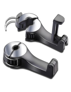 Gancho para Reposacabezas de Coche SCOVVORD 2 en 1 Plata