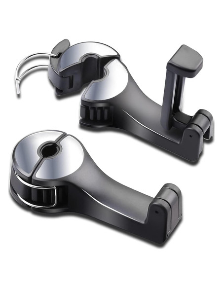 Gancho para Reposacabezas de Coche SCOVVORD 2 en 1 Plata Gancho para Reposacabezas de Coche SCOVVORD 2 en 1 Plata