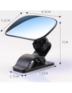 Espejo Retrovisor Interior Convexo CERITORN 9.4x6.1cm Universal 2