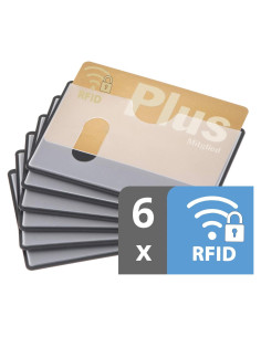 Set de 6 Fundas RFID Valonic - Protección Tarjetas Crédito 9.09x5.89cm
