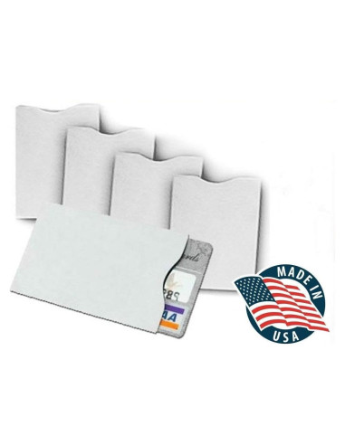 10 Fundas para Tarjetas de Crédito RFID Scan Protector TYVEK