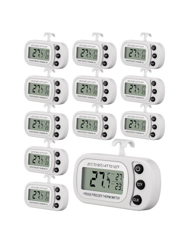 Termómetro Digital Impermeable Frienda - Paquete de 12 Blancos