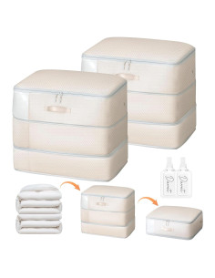 Bolsa de Almacenamiento de Edredones Easortm 2-Pack Beige