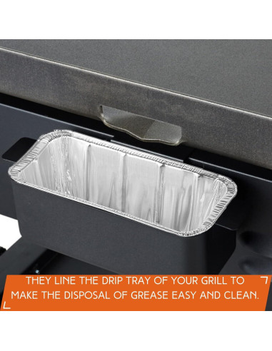 Paquete de 30 forros de bandeja de goteo Blackstone 43-91 cm