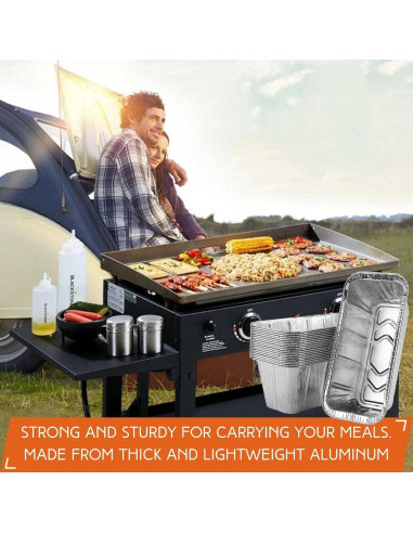 Paquete de 30 forros de bandeja de goteo Blackstone 43-91 cm