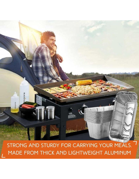 Paquete de 30 forros de bandeja de goteo Blackstone 43-91 cm