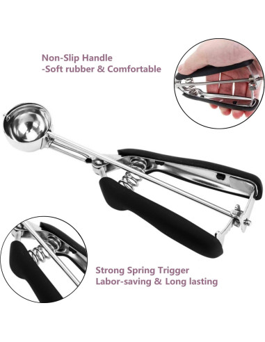 Cucharón para helado OSHLANT 30 ml acero inoxidable 18/8