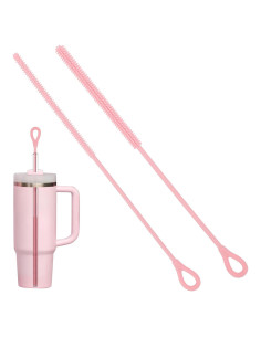 Set de 2 Cepillos Limpiadores de Pajitas Cabipeove 25cm Rosa