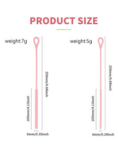 Set de 2 Cepillos Limpiadores de Pajitas Cabipeove 25cm Rosa 2