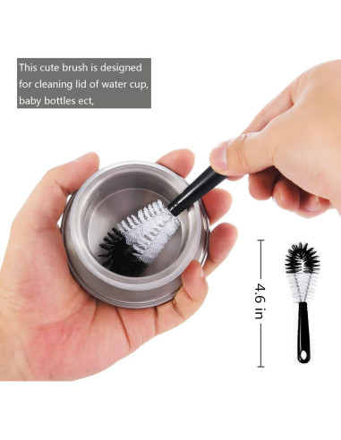 ALINK Juego de 8 Cepillos de Limpieza para Botellas y Popotes