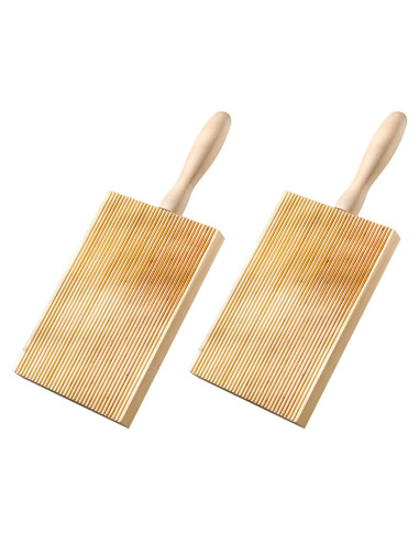 Conjunto de 2 Tablas de Gnocchi de Madera Nexolia - 7.6x5.1 cm
