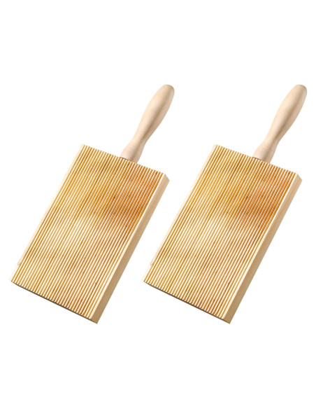 Conjunto de 2 Tablas de Gnocchi de Madera Nexolia - 7.6x5.1 cm