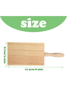 Conjunto de 2 Tablas de Gnocchi de Madera Nexolia - 7.6x5.1 cm 2