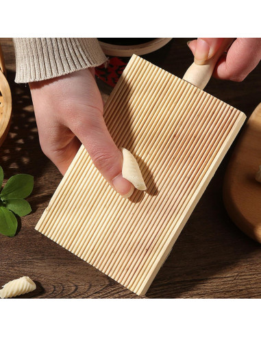 Conjunto de 2 Tablas de Gnocchi de Madera Nexolia - 7.6x5.1 cm