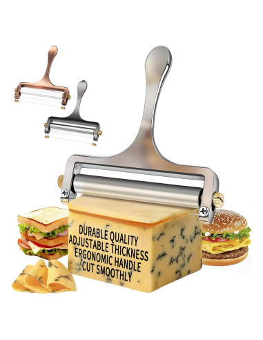 Cortador de Queso TOPULORS de Acero Inoxidable Ajustable