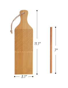 Tabla de Gnocchi Maveite de Bambú 28.4x8.1cm con Paleta 2
