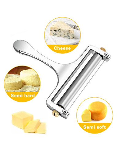 Cortador de Queso TOPULORS de Acero Inoxidable Ajustable