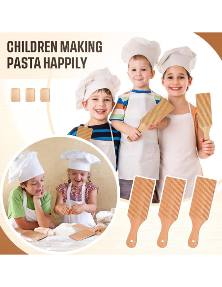 3 Palas de Gnocchi de Madera Newtay 23 x 7 cm Herramientas Pasta 3 Palas de Gnocchi de Madera Newtay 23 x 7 cm Herramientas Pasta