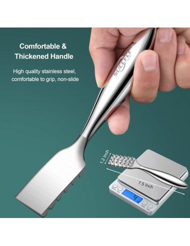 Escalador de Pescado SUCCFLY Acero Inoxidable 19 cm Ergonómico