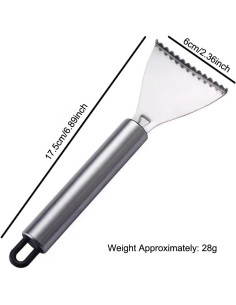 Paquete de 4 Raspadores de Escamas de Pescado TorSor Acero Inoxidable 2