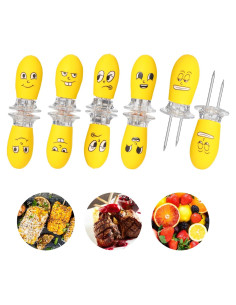 10 Sujetadores de Maíz SpringWhisper Acero Inoxidable 24.9 cm