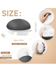 Paquete de 2 cepillos para verduras Kearning con cerdas duras 2