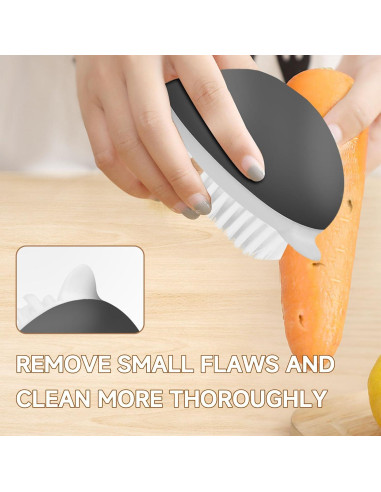 Paquete de 2 cepillos para verduras Kearning con cerdas duras