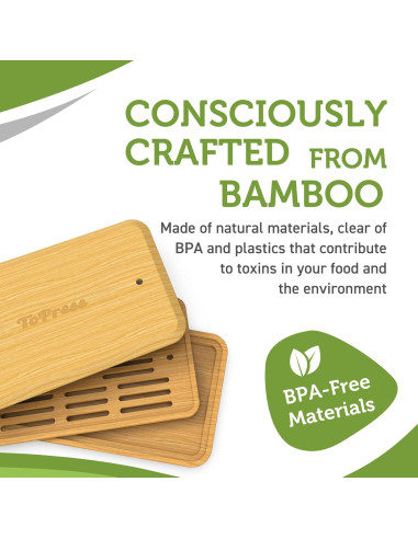 Prensa de Tofu YARKOR de Bambú con Colador y Bandeja 0.45kg