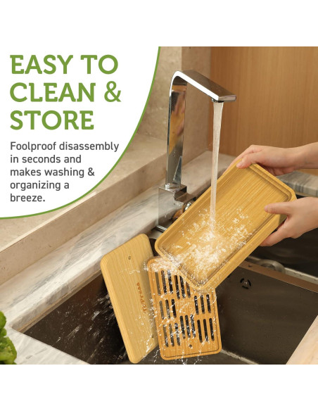 Prensa de Tofu YARKOR de Bambú con Colador y Bandeja 0.45kg Prensa de Tofu YARKOR de Bambú con Colador y Bandeja 0.45kg