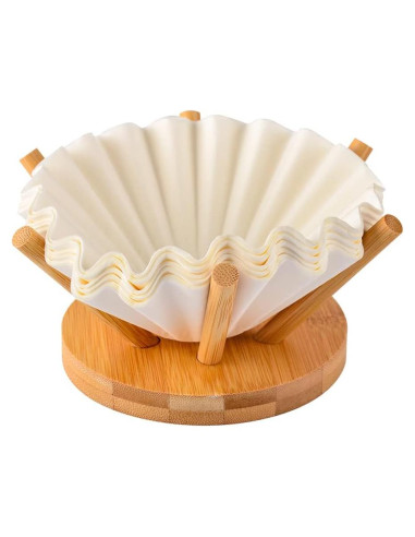 Soporte de Filtros de Café de Bambú CAFEMASY - Canasta 1-6 tazas