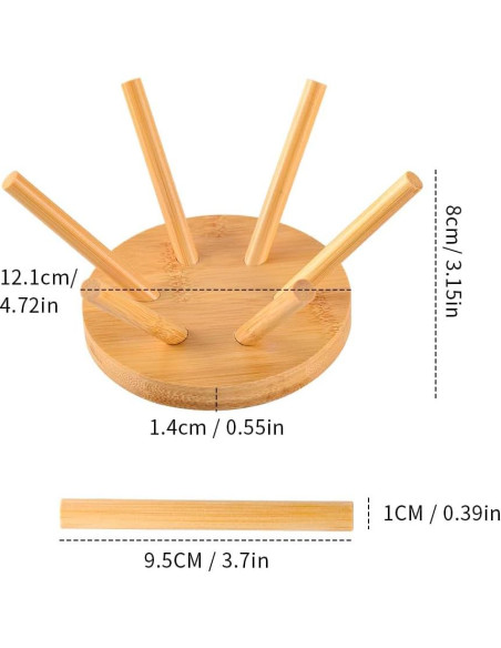 Soporte de Filtros de Café de Bambú CAFEMASY - Canasta 1-6 tazas