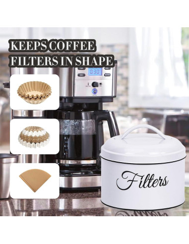 Soporte para Filtros de Café MYSENLAN Blanco Redondo 15cm