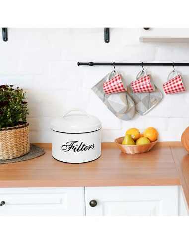 Soporte para Filtros de Café MYSENLAN Blanco Redondo 15cm