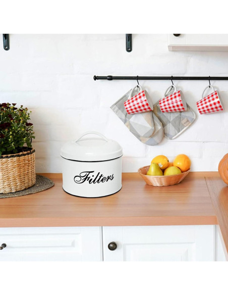 Soporte para Filtros de Café MYSENLAN Blanco Redondo 15cm