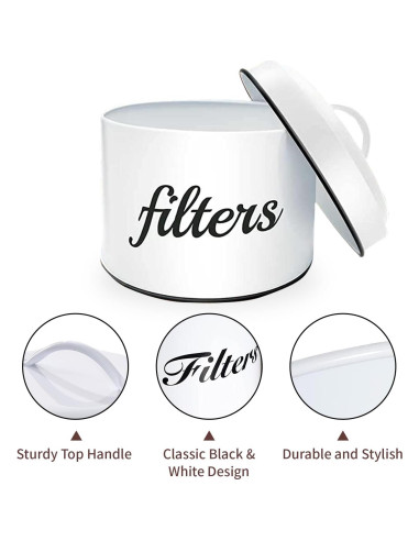 Soporte para Filtros de Café MYSENLAN Blanco Redondo 15cm