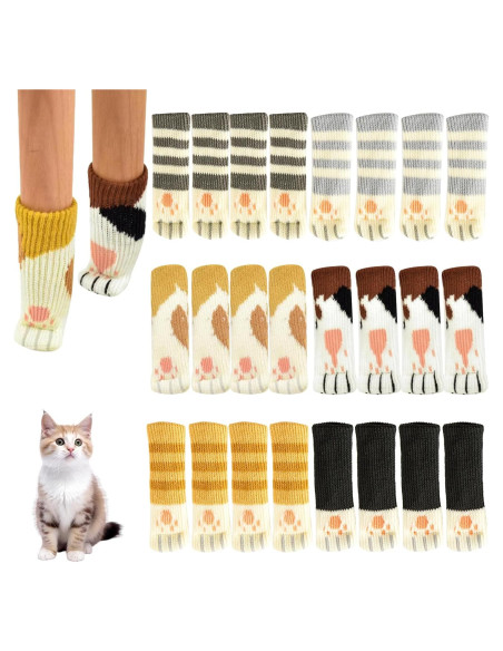 24 Calcetines para Patas de Muebles ZYGOTEE Antideslizantes