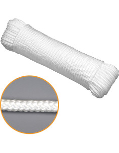 Cuerda Resistente Gardzen 21.3m Polipropileno Blanca 2