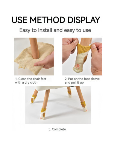 24 Calcetines para Patas de Muebles ZYGOTEE Antideslizantes