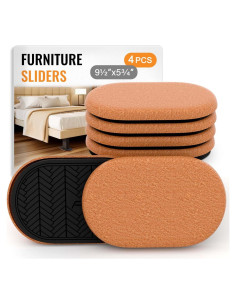 Deslizadores de Muebles TOMHUA 4 PCS Ovalados 24.1x14.6 cm