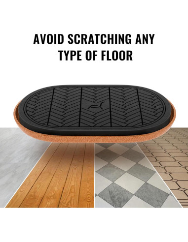 Deslizadores de Muebles TOMHUA 4 PCS Ovalados 24.1x14.6 cm