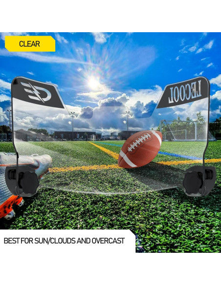 Visera de Fútbol LeCool JP para Casco Juvenil - Anti-Niebla