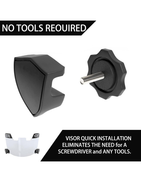 Visera de Fútbol LeCool JP para Casco Juvenil - Anti-Niebla