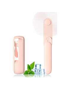 Ventilador Portátil de Mano Lerat A25 Rosa Plegable 2 en 1