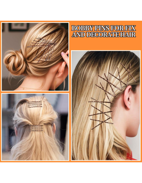 Set de 100 Horquillas Marrones Teenitor 5.08cm para Cabello